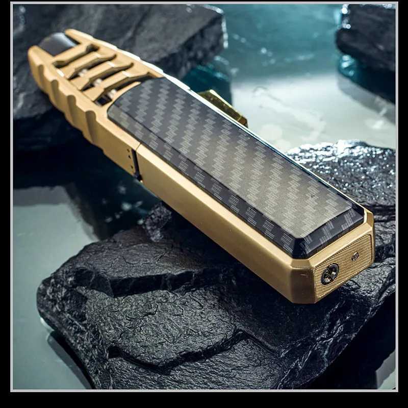 JOBON Metal Outdoor Windproof Butane Gas Lighter Turbine Torch Blue Flame Strong Fire Pistol Kitchen BBQ Baking Camping ToolsT250301