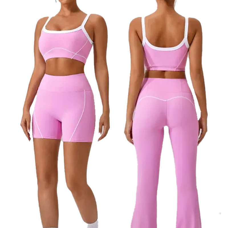 womens designer yoga set bralette shorts workout clothes gym tracksuits fitness apparel stretchy activewear breathable sports outfit