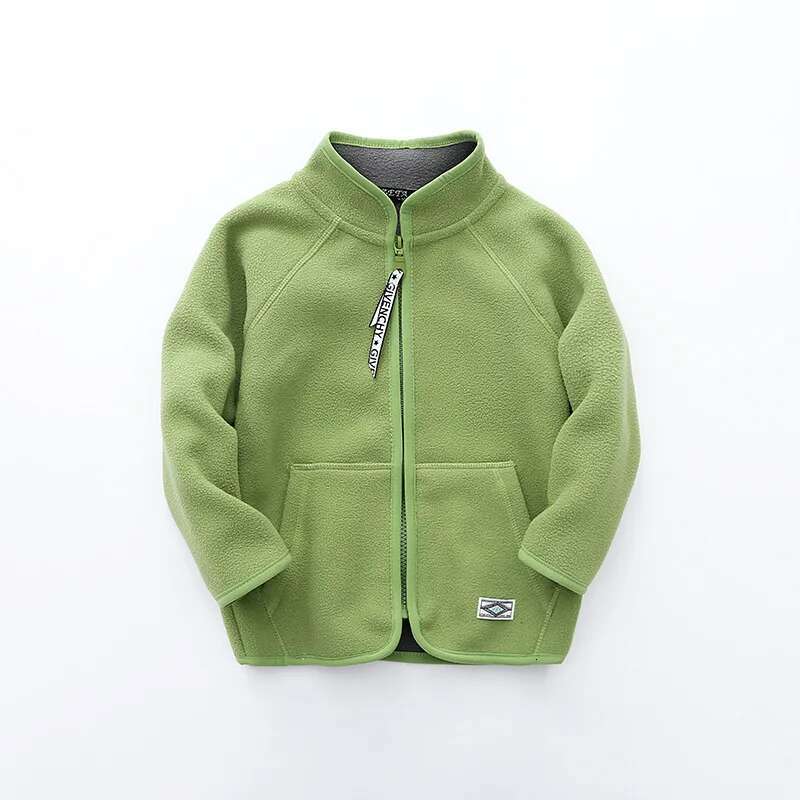 Ddmyshoesvip Warm Polar Fleece Unisex Child Coat Full Zip Sanding Baby Girls Boys Jackets School Kids Children Outerwear Years Old