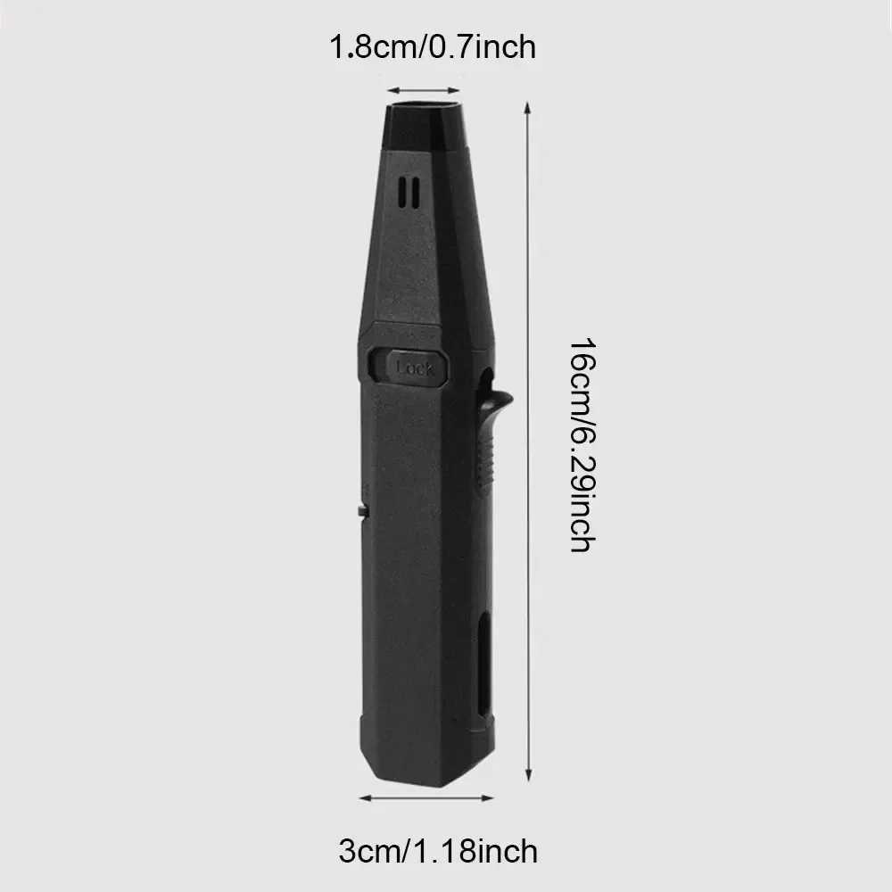 Butane Torch Lighter Refillable Pen Butane Lighter Adjustable Jet Flame Lighter Grill BBQ Candle Camping Portable Ignition GunT250301