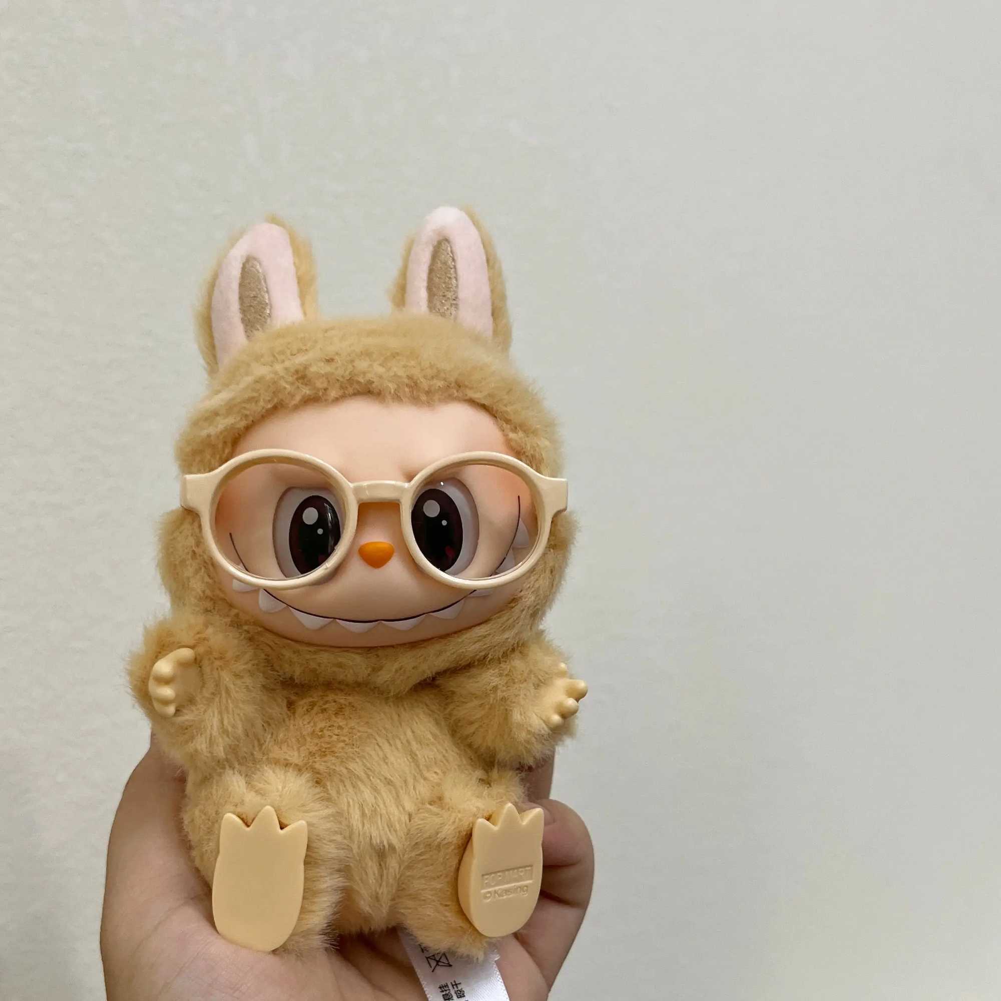 17cm mini plush doll clothing accessory suitable for Korean Kpop Exo Labubu idol glasses sunglasses clothing giftsXJ250301