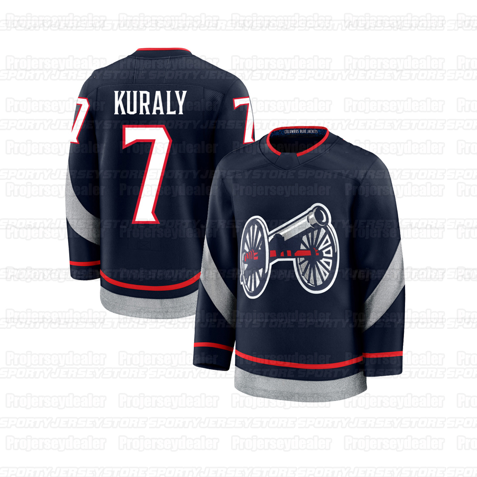 8 Zach Werenski 2025 Stadium Series Jerseys Johnny Gaudreau Jenner Kirill Marchenko Fantilli Mathieu Olivier Blue Sean Monahan Dmitri Voronkov