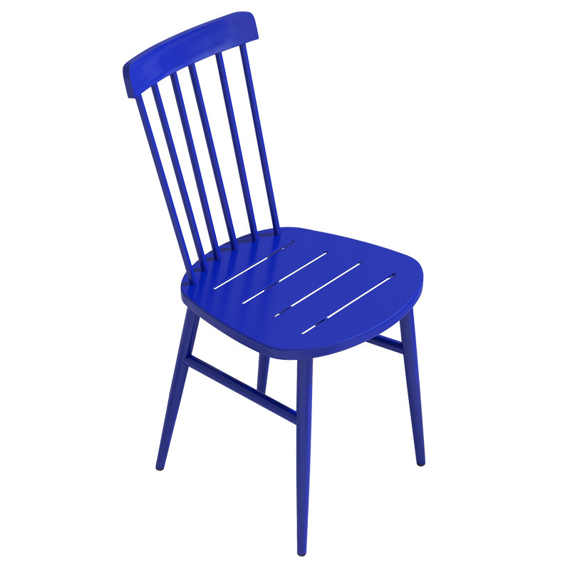 Windsor Chair dining chair backrest Nordic minimalist mesh balcony leisure chairs, wrought iron outdoor tea shop coffee chairs