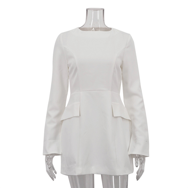 New4 Spring Autumn New Style Elegant Slimming Long Sleeve Dress For Women, Fashionable And Sexy, Spicy Girl, Hip Wrapping Skirt