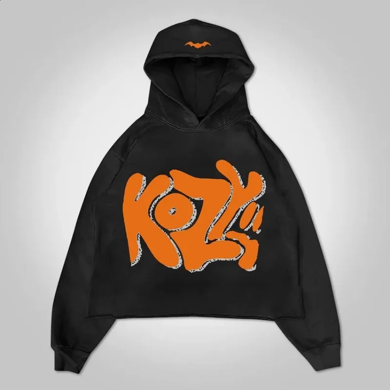 Y2k Print Hip Hop Street Graphic Pullover Hoodie Men Y2K Winter Long Sleeves Casual Oversize Sweatshirt Streetwear Women Tops 250225