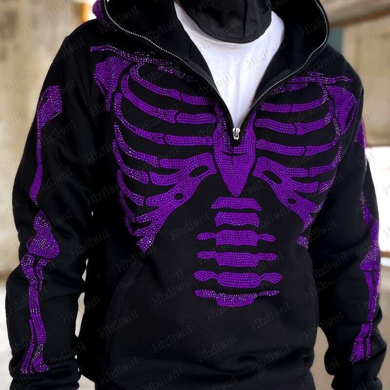 WY33005 Ins style women's clothing autumn and winter new item personalized pattern embroidery loose fitting pullover hooded sweatshirt