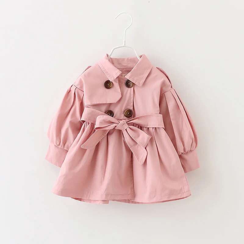 Ddmyshoesvip Trench Coat For Girl Children S Spring Cute Long Jacket New Kids Casual Outerwear Baby Khaki Fashion Windbreaker