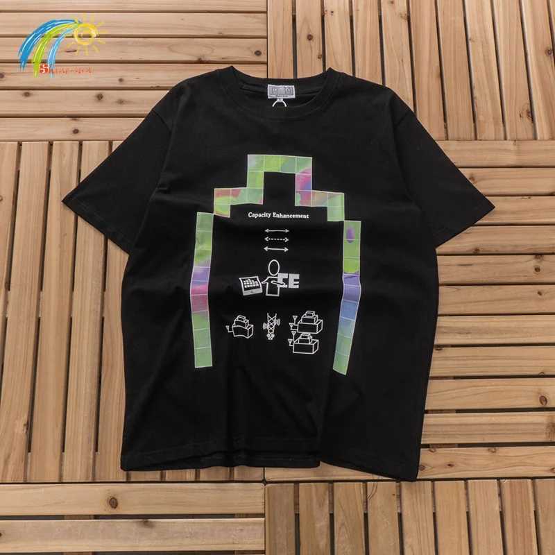 Men's T-Shirts Heavy Fabric Cotton Black CAVEMPT T-Shirt Men Women 1 1 Tags Casual Fashion Tee Tops Oversized CAV EMPT C.E T Shirt Inside Tag J25