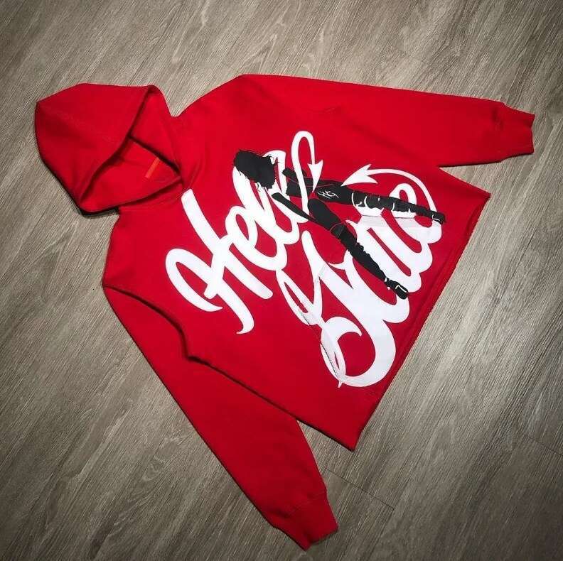 Fashionable Y2K letter printed hooded sweatshirt with loose fit for couples, men's and women's hoodies