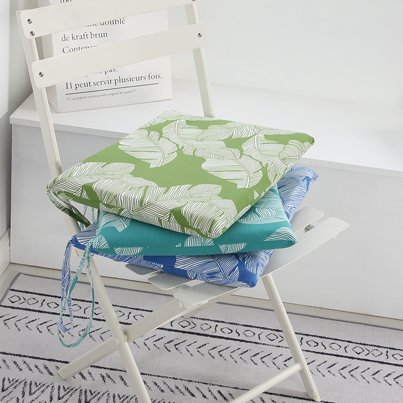 Horseshoe Windsor chair folding chair dining chair cushion winter plush household milk tea store chair imitation wool square cushion