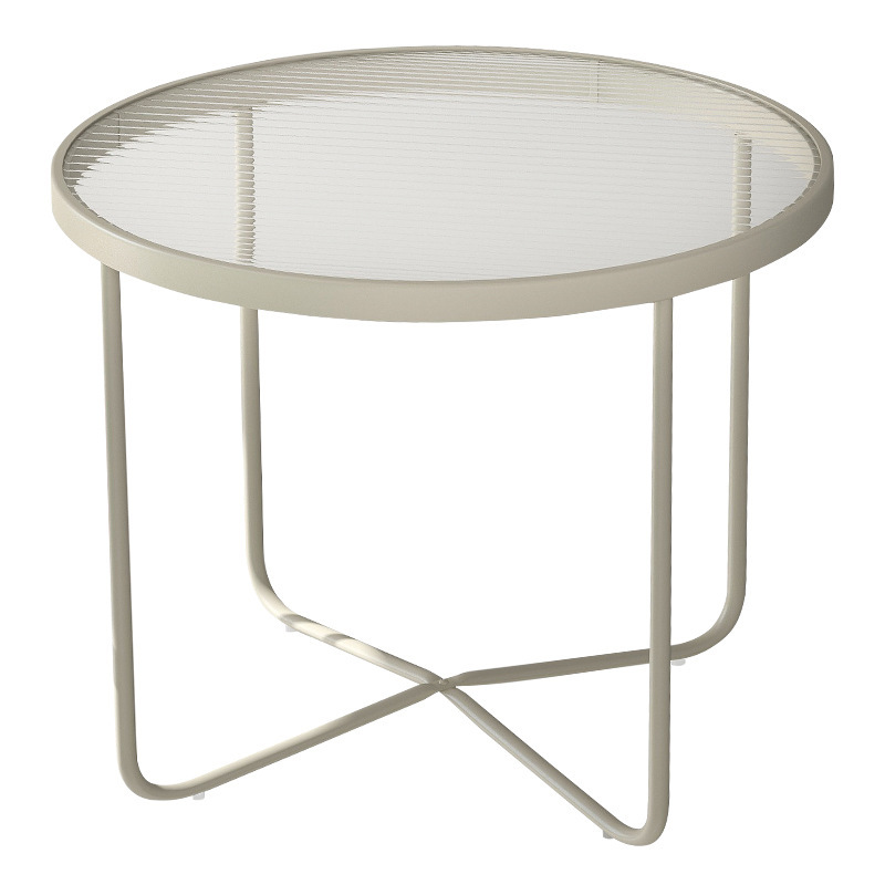 Sofa side table light luxury senior sense of small coffee table small round table net red ins coffee table iron balcony table