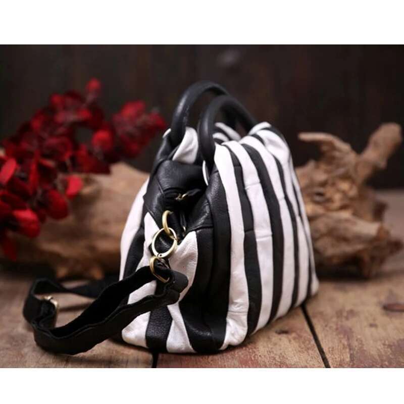 Arliwwi Designer 100% Genuine Tote Shoulder Bags Female Vintage Women's Real Cow Leather Messenger Handbags GJ01