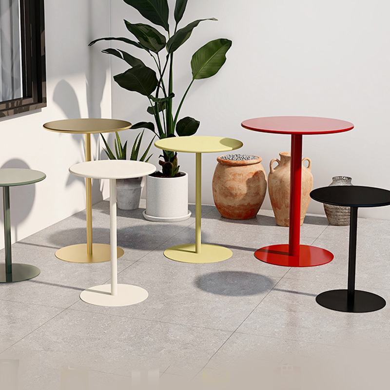 Netroots coffee table creative leisure industrial style minimalist round table commercial reception negotiation table milk tea store dining table