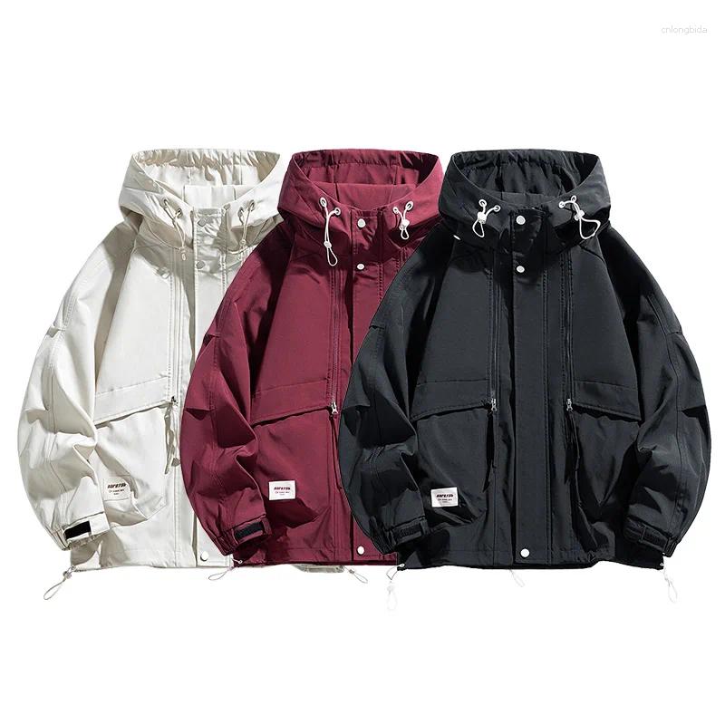 Mens Jackets Oversize Men Jacket Coats Windbreaker Trench 6XL 7XL 8XL Plus Size Hooded Waterproof Black Bomber Camping Loose Thin Softshell