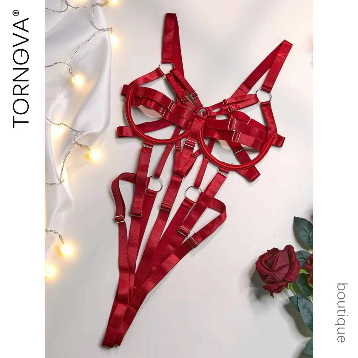 Tornova Womens Lingerie Sexy Women Underwear Whole Bodysuits Erotic Lingerie Woman Ensemble Lingeries Women Strawberry Vs NewXJ250301