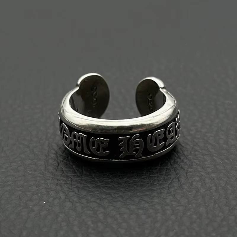 Xmzbx Wholesale Cross Sense odvanced Vintage Punk Hiphop Retro Style Open Roll Ring Fashion Jewelry for Men Woman Gothic Chro