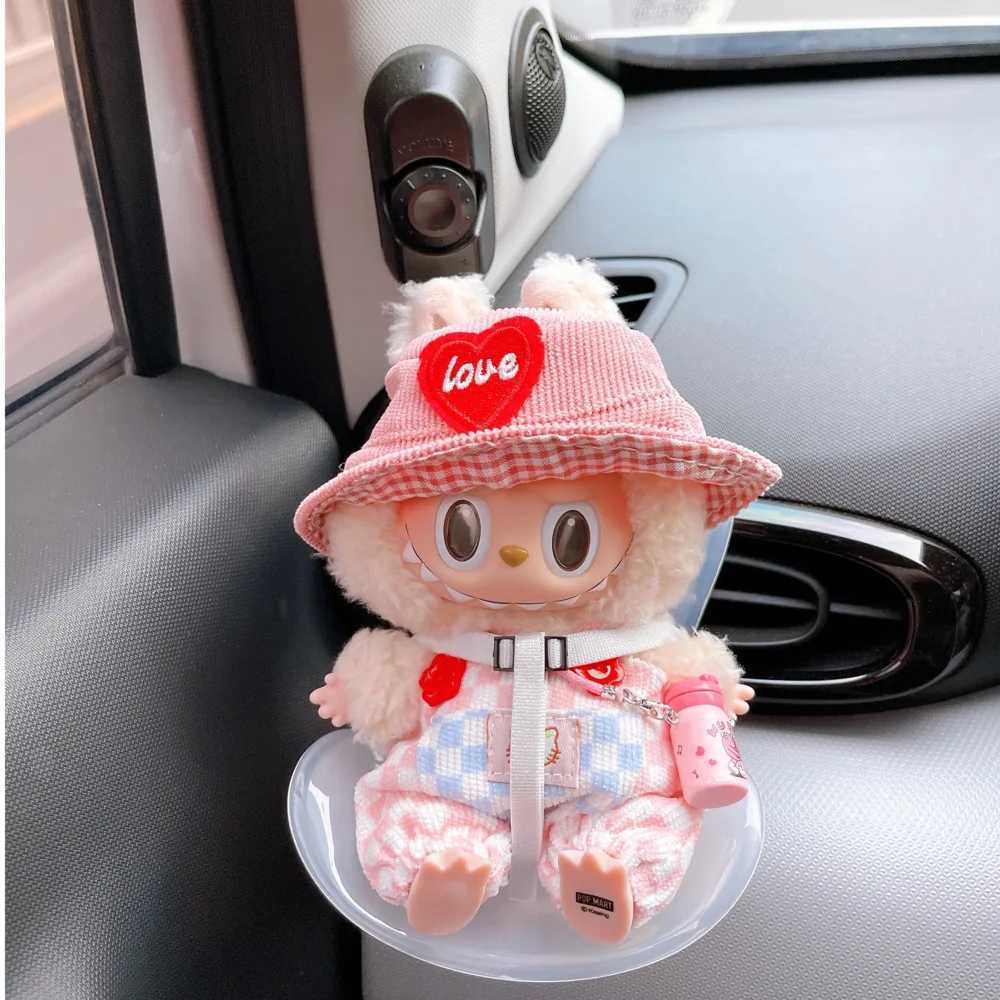 new 15-17cm doll Seat Labubu Doll Safety Seat Cute Doll Air Outlet Aromatherapy decoration high-grade Car Interior Decoration W250301