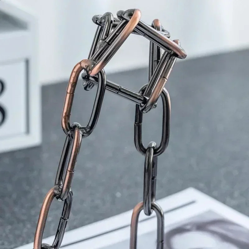 Magic hanging iron chain wine rack one bottle of display kitchen k 250225