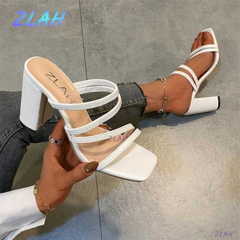 Hot New Summer Brand Design High H Fashion Wens Thick Heel Sexy Open Toe Sandals hot Wen Shoes Z250301