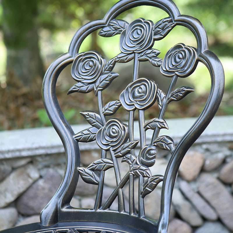 Outdoor Furniture Sets Cast Aluminum Patio European Garden Villa Outdoor Leisure Table and Chairs Set Open-air Rustproof and Durable