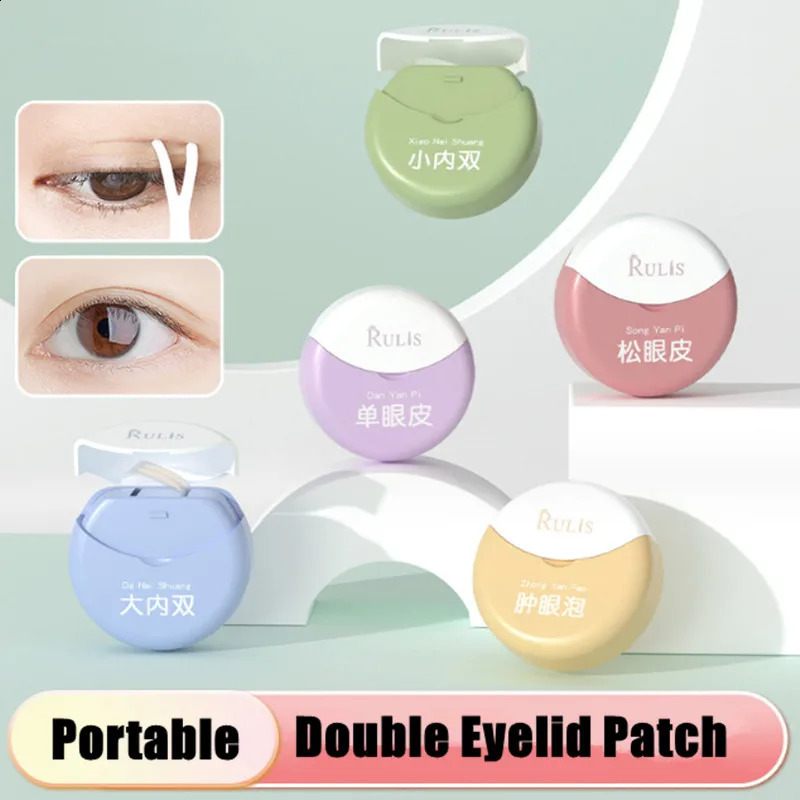 Double Eyelid Patch Invisible Olive Shaped Fiber Instant Eyelid Lift Paste Tape Stickers Long Lasting Enlarge Beauty Eyes Tool 250224