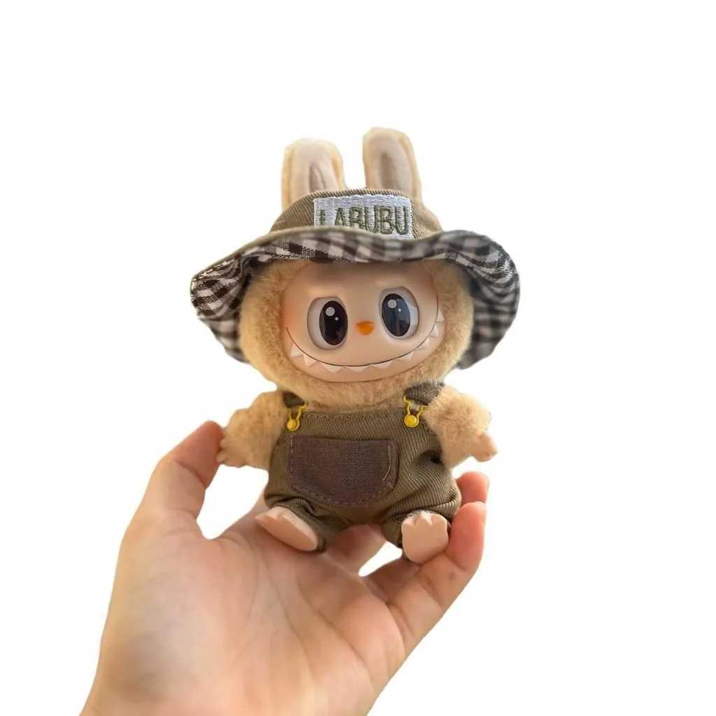 For 17cm Labubu v2 Doll Clothes Fashion Clothes Hoodies Doll Clothes Color Match Hoodies Dolls AccessoriesXJ250301