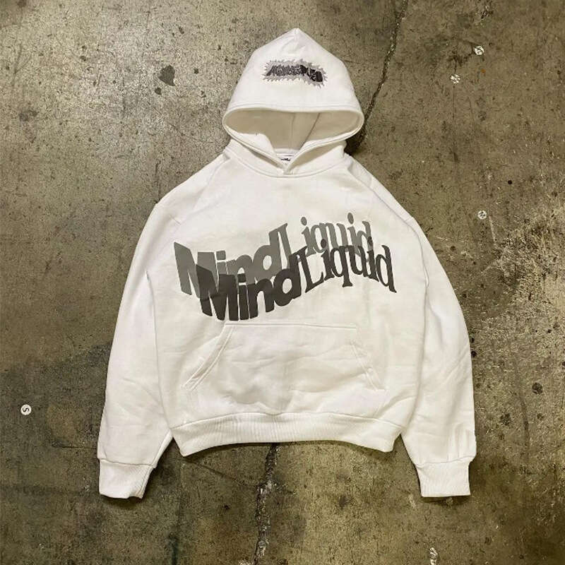 Fashion Letter Printed Men's and Women's Loose Hoodie gift for man