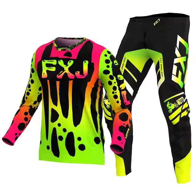 Kids motocross set, MX jersey and pants, kids set, Dirt Bike, vtt, DH, UTV, enduro equipment, youth off-road racing suit