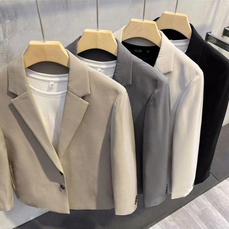 B2281Elegant Men's Casual Business Outfit - Perfect for Spring and Autumn