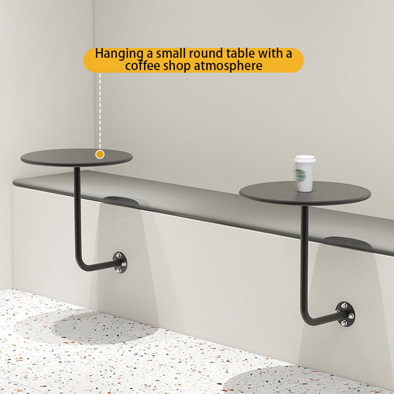 Netroots cafe card seat fixed wall table simple wind milk tea dessert store small round table