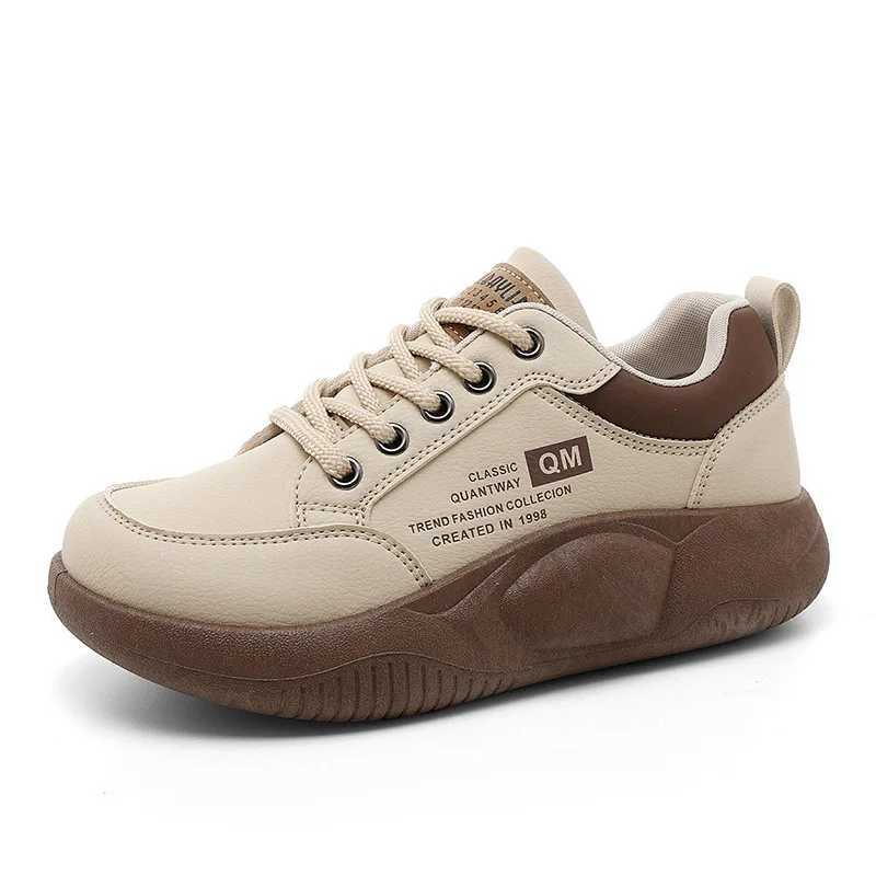 New womens shoes 2024 spring thick sole sports shoes womens shoes student street casual board shoesXJ250301