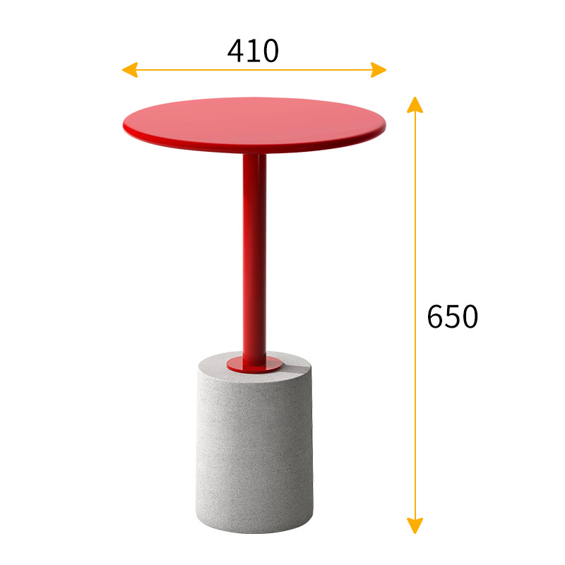 New Scandinavian side table home round coffee table living room simple ins sofa corner table iron bedroom mini round table
