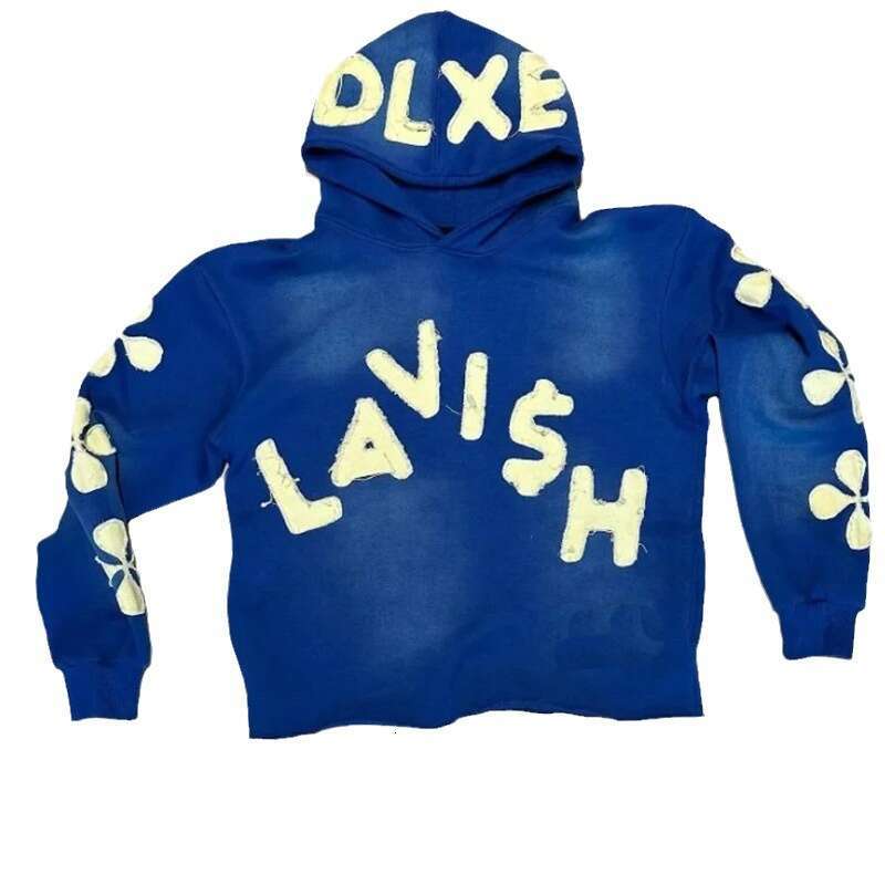 Fashion Letter Embroidered Men's and Women's Loose Hooded Hoodie gift for man