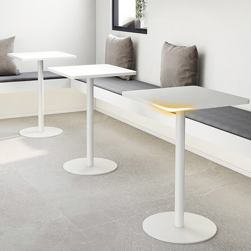 Balcony small square table simple household Scandinavian dining table commercial net red negotiation table coffee table milk tea store restaurant coff