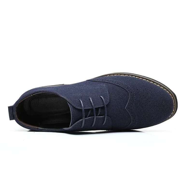 New Derby Shoes Oxford PU Suede Spring Autumn Casual Men Leather Male Dress Shoes Plus Size 38-48