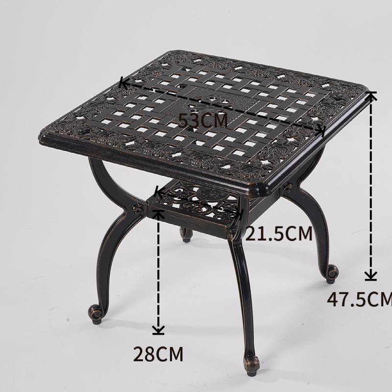 Outdoor tables and chairs coffee table cast aluminum patio open-air leisure villa outdoor garden terrace yard balcony tea table set