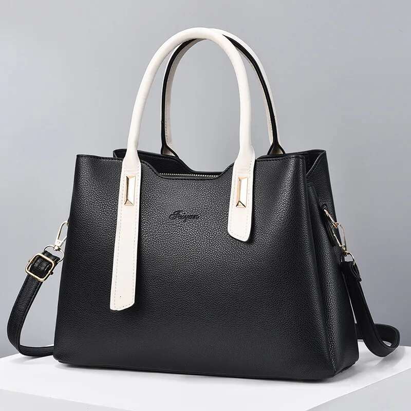 Soft Leather Handbags Women Designer 3 Layers Shoulder Ladies Large Capacity Shopping Crossbody Tote Bags Women