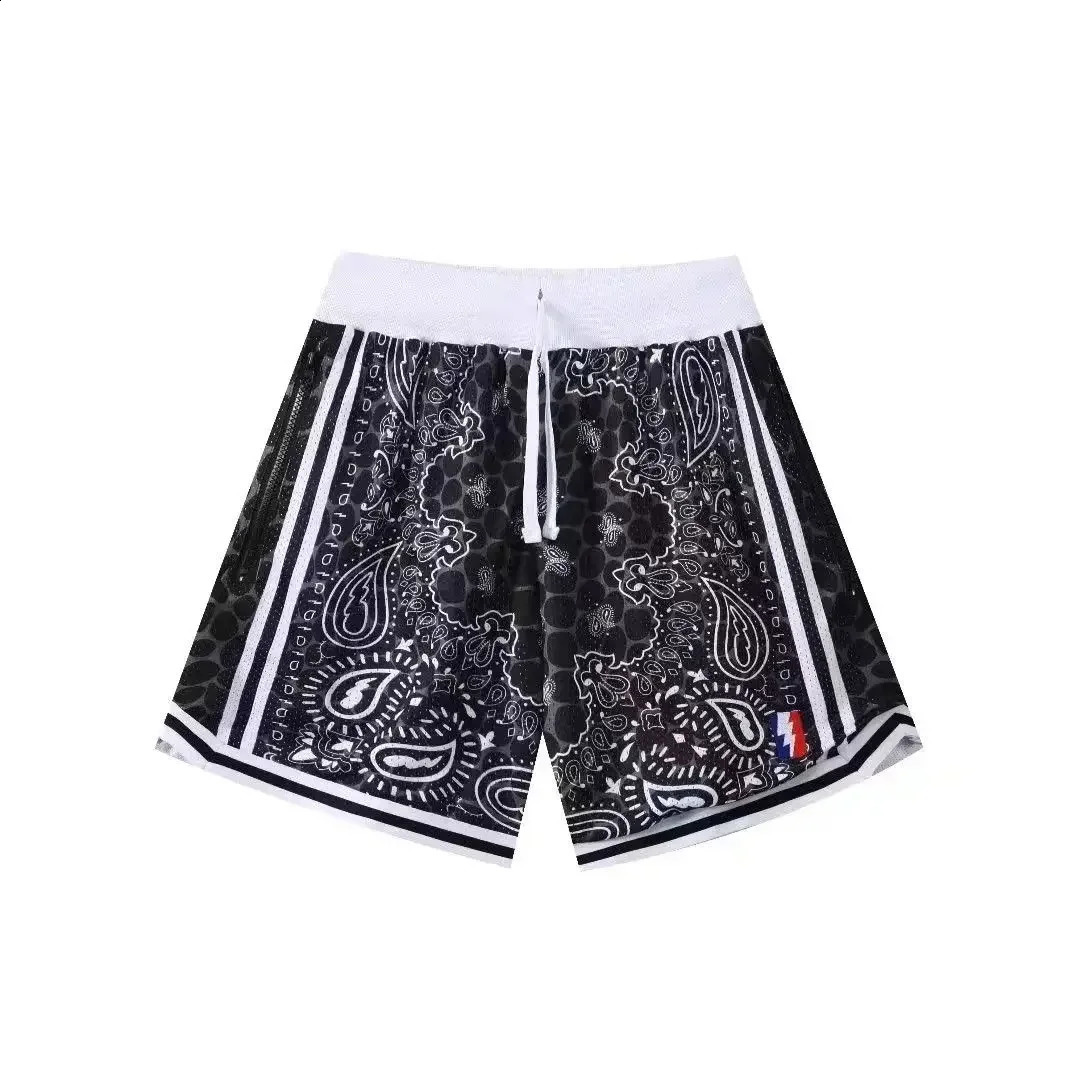 American Basketball Shorts Mens Summer Loose Quickdrying Breathable Sports Fourpoint Pants But Knee James Curry Same Style 250225