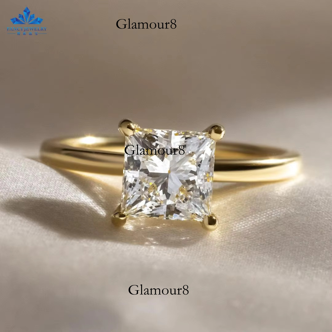Fancy Jewelry Boutique 2CT Square Pure Stone Wedding and Engagement Ring