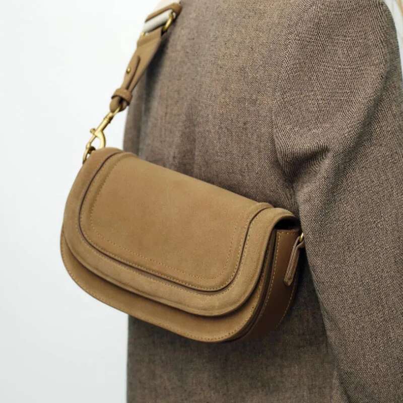 NEW Bag Frosted Suede Brown Women Totes Versatile Women Shoulder Bags Fashion Crossbody Handbags