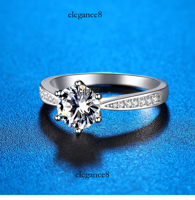Sier Silica Zircon Party Fashion Wedding Ring Female Jewelry Gift