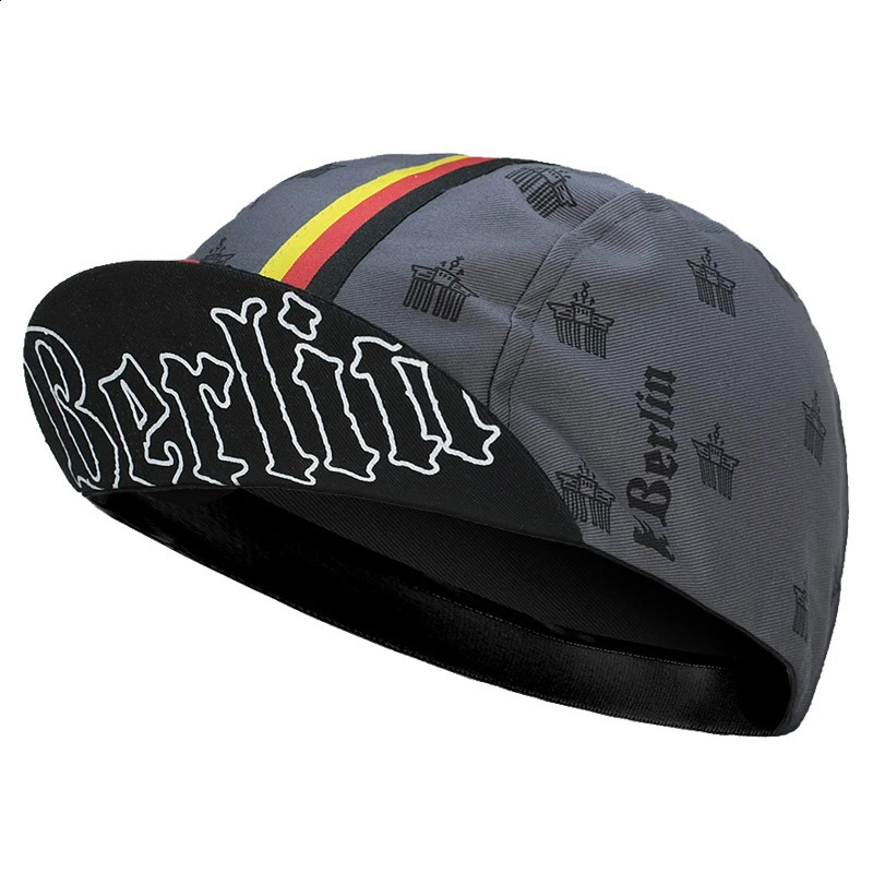 Retro Polyester Cycling Caps Men Women Summer Breathable Quick Dry Bicycle Hats 12 Style Choice 250228