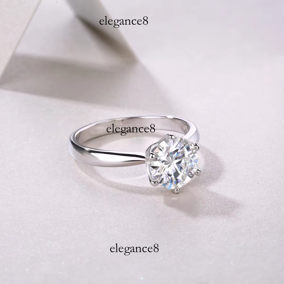 Fashion jewelry VVS rod laboratory growth cross pure sier pyroxene ring
