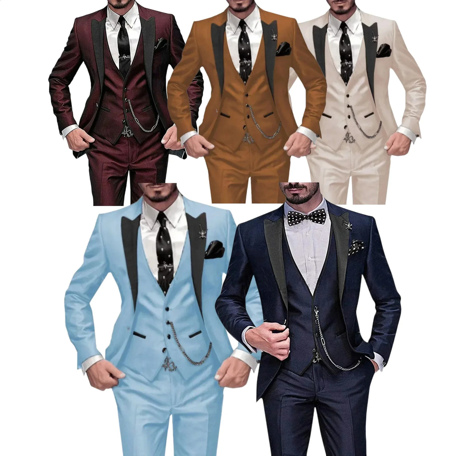 Teal Green Suit for MenFull Man Suit3 Pieces Blazer Vest and Pants Setmens Suit for Weddingdaily Lifebusinessparty 250224