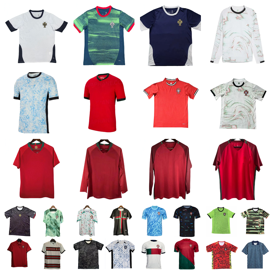 18 19 20 21 22 23 24 25 26 portugal soccer jerseys 2018 2019 2020 2021 2022 2023 2024 2025 2026 RONALDO BRUNO FERNANDES JOAO FELIX RUBEN DIAS Long sleeves football shirt