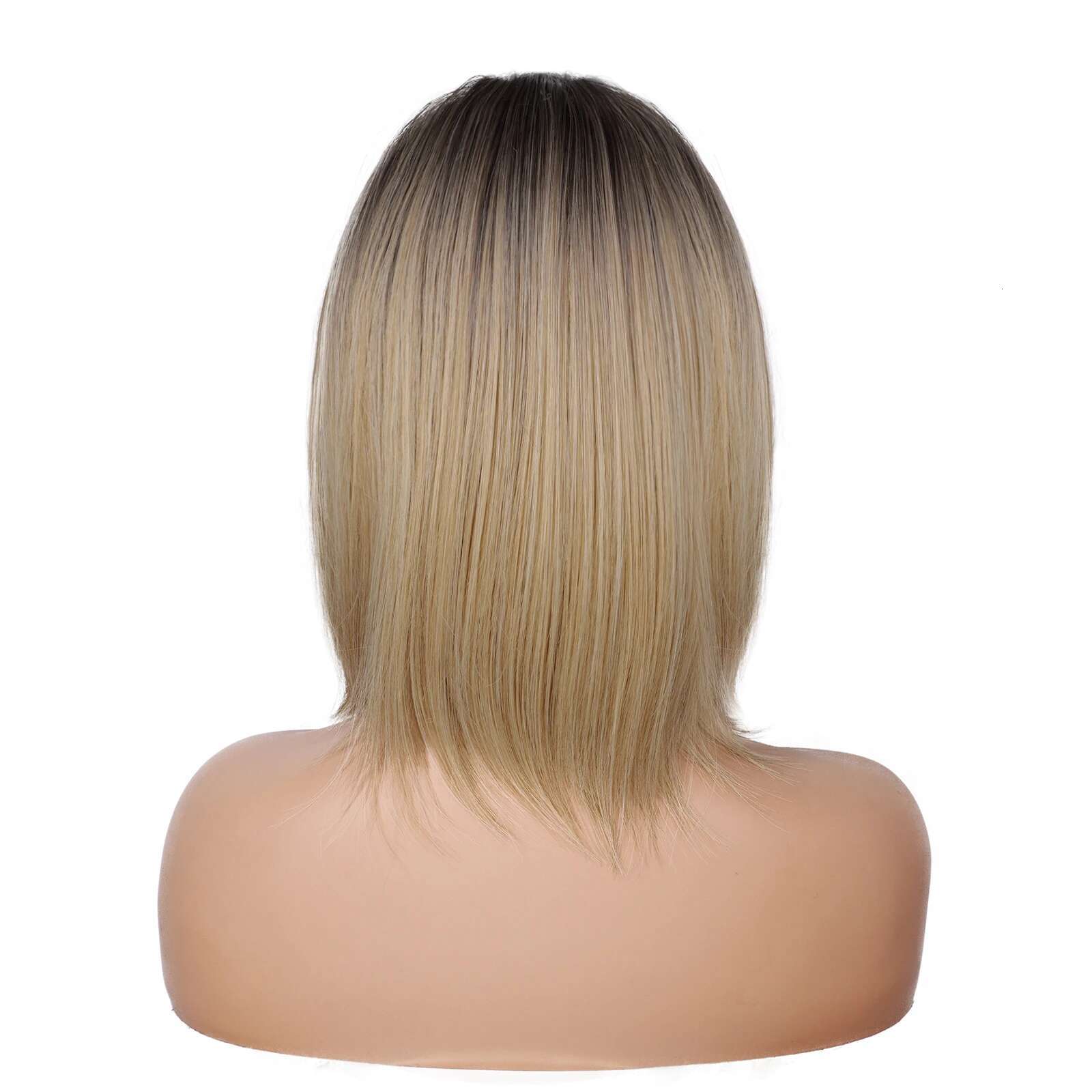 Synthetic Straight Layered Wig Women Natural Looking Heat Resistant Hair For Daily Cosplay
