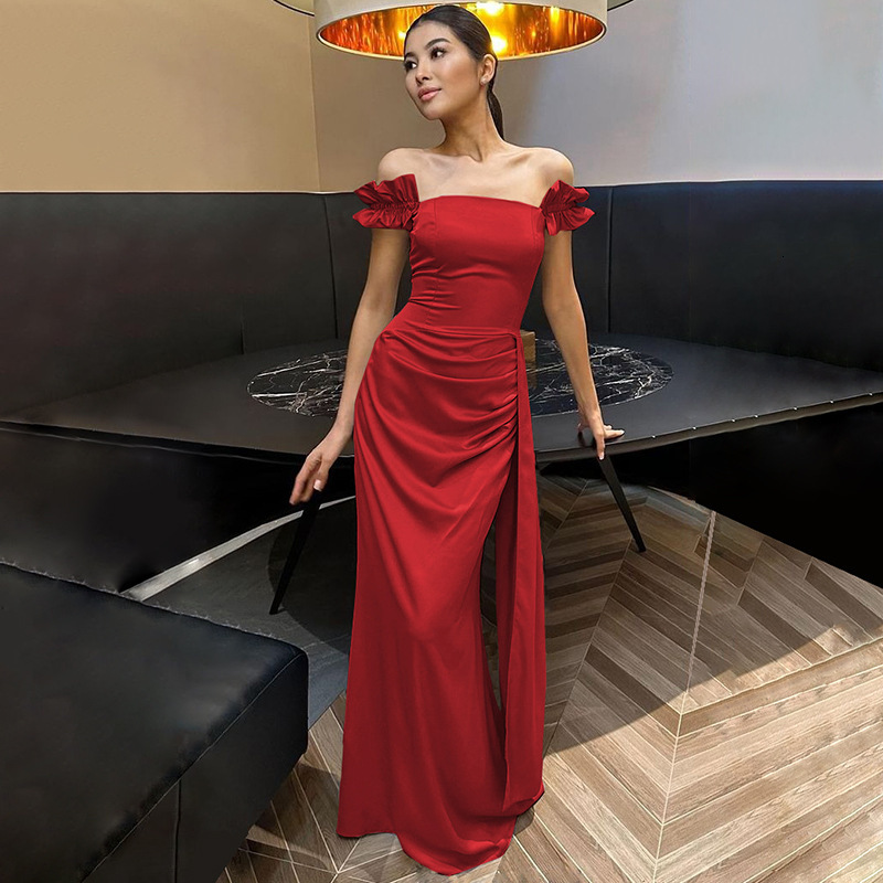 Wind Women's 2025 Spring/Summer New Product Fashion Sexy Back Waist Strap Dress