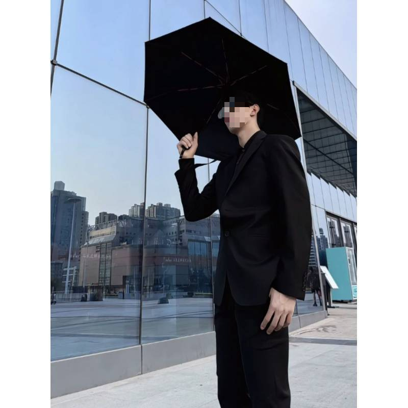 Z229Stylish Men's Black Formal Jacket - Perfect for Students