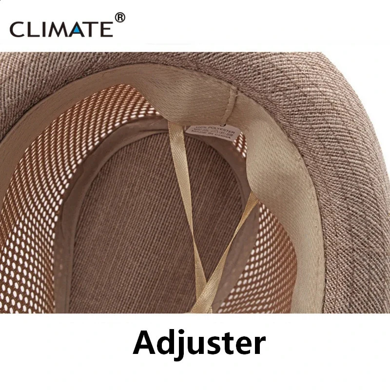 CLIMATE Summer Straw Hat Fedora Cool Men Vintage StrawPanama Hat Paper Retro Hats for Man Solid Fedoras Cap Fedora Men Hat Cap 250228