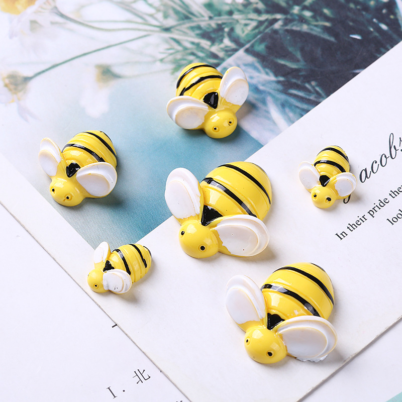 Cute Mini Bee Embellishments - Ideal for DIY Crafts, Jewelry, Scrapbooking & Home Decorations Pack of 200PCS